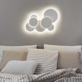 Lustre aplicate - Aplica LED de perete sau tavan cu lumina indirecta ambientala CLOUD PL D70
