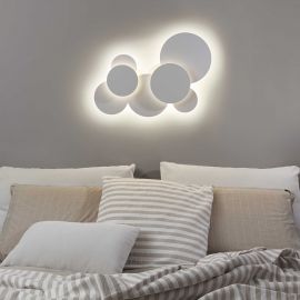 Lustre aplicate - Aplica LED de perete sau tavan cu lumina indirecta ambientala CLOUD PL D74