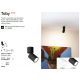 Plafoniere cu spoturi, Spoturi aplicate - Spot aplicat directionabil TOBY PL1 NERO