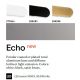 Aplice, corpuri de iluminat pentru pereti - Aplica de perete cu lumina LED ambientala ECHO AP D40 NERO