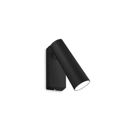 Aplice cu Spot - Aplica de perete cu spot LED directionabil PIPE AP NERO