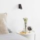 Aplice cu Spot - Aplica de perete cu spot LED directionabil PIPE AP NERO