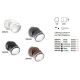 Aplice - Aplica de perete exterior, IP54 OMEGA AP ROUND NERO 4000K