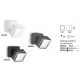 Aplice - Aplica de perete exterior, IP54 OMEGA AP SQUARE NERO 4000K