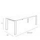 Mese extensibile - Masa dining extensibila design ultra-modern Ceramic 180-235x90cm