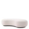 Bancheta design modern LUX Bjorn, boucle crem