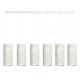Pendule, Lustre suspendate - Lustra cu pendule design elegant KARLI 6 alba