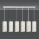 Pendule, Lustre suspendate - Lustra cu pendule design elegant KARLI 6 alba