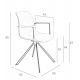 Scaune - Scaun pivotant design modern si confortabil Swivel chair