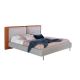 Paturi - Pat dublu design LUX modern cu tablie eleganta Allan 180x200cm