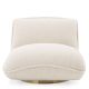Fotolii - Fotoliu pivotant elegant design LUX Relax, boucle crem