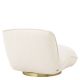Fotolii - Fotoliu pivotant elegant design LUX Relax, boucle crem