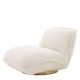 Fotolii - Fotoliu pivotant elegant design LUX Relax, boucle crem