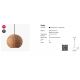 Pendule, Lustre suspendate - Lustra / Pendul suspendat design natural din ratan HAKA 30cm