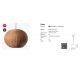 Pendule, Lustre suspendate - Lustra / Pendul suspendat design natural din ratan HAKA 53cm