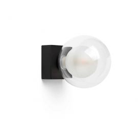 Iluminat pentru baie - Aplica de perete baie cu protectie IP44 PERLA black