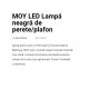 Iluminat pentru baie - Aplica LED perete/tavan pen negru mattru baie IP44 MOY black