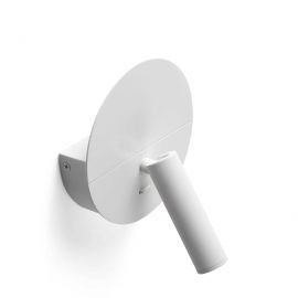 Aplice, corpuri de iluminat pentru pereti - Aplica cu reader LED minimalista cu USB charger DUAS White