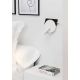 Aplice, corpuri de iluminat pentru pereti - Aplica cu reader LED minimalista cu USB charger DUAS White