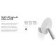 Aplice, corpuri de iluminat pentru pereti - Aplica cu reader LED minimalista cu USB charger DUAS White