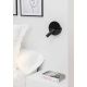 Aplice, corpuri de iluminat pentru pereti - Aplica cu reader LED minimalista cu USB charger DUAS Black