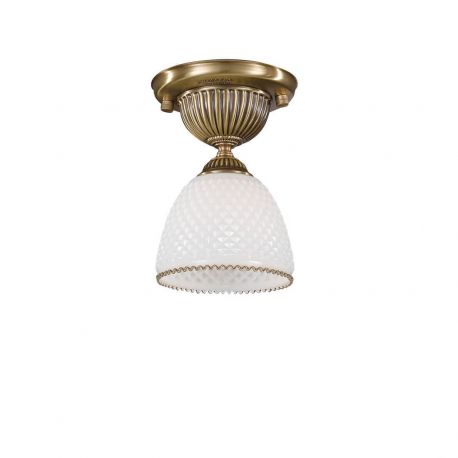 Lustre aplicate - Plafoniera clasica design italian din alama si sticla 8601