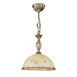 Pendule, Lustre suspendate - Lustra/Pendul din alama cu sticla decorata design italian D-28cm 6208