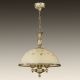 Pendule, Lustre suspendate - Lustra din alama cu sticla decorata design italian D-38cm 6208
