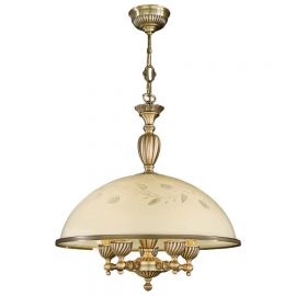 Pendule, Lustre suspendate - Lustra din alama cu sticla decorata design italian D-48cm 6208