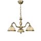 Candelabre, Lustre - Candelabru cu 3 brate din alama cu sticla decorata design italian 6208