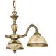 Candelabre, Lustre - Candelabru cu 3 brate din alama cu sticla decorata design italian 6208