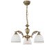 Candelabre, Lustre - Candelabru cu 3 brate clasic design italian din alama si sticla 8601
