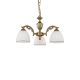 Candelabre, Lustre - Candelabru cu 3 brate clasic design italian din alama si sticla 8601