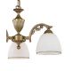 Candelabre, Lustre - Candelabru cu 3 brate clasic design italian din alama si sticla 8601