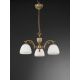 Candelabre, Lustre - Candelabru cu 3 brate clasic design italian din alama si sticla 8601