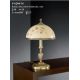 Veioze - Veioza / Lampa de masa din alama cu sticla decorata design italian H-48cm 6208