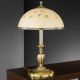 Veioze - Veioza / Lampa de masa din alama cu sticla decorata design italian H-56cm 6208