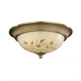 Plafoniere - Plafoniera din alama cu sticla decorata design italian D-50cm 6208