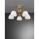 Lustre aplicate - Lustra aplicata cu 5 brate clasic design italian din alama si sticla 8601