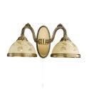 Aplica de perete din alama cu sticla decorata design italian II 6208