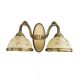 Aplica de perete din alama cu sticla decorata design italian II 6208
