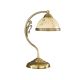 Lampadare - Veioza / Lampa de masa din alama cu sticla decorata design italian 6208