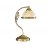 Veioza / Lampa de masa din alama cu sticla decorata design italian 6208