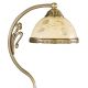 Lampadare - Veioza / Lampa de masa din alama cu sticla decorata design italian 6208