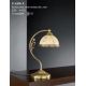 Lampadare - Veioza / Lampa de masa din alama cu sticla decorata design italian 6208