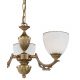 Candelabre, Lustre - Candelabru cu 3 brate clasic design italian din alama si sticla 8651