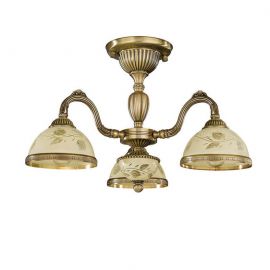 Lustre aplicate - Lustra aplicata din alama cu sticla decorata design italian III 6208