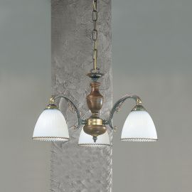 Candelabre, Lustre - Lustra rustica suspendata cu 3 brate design italian 3800