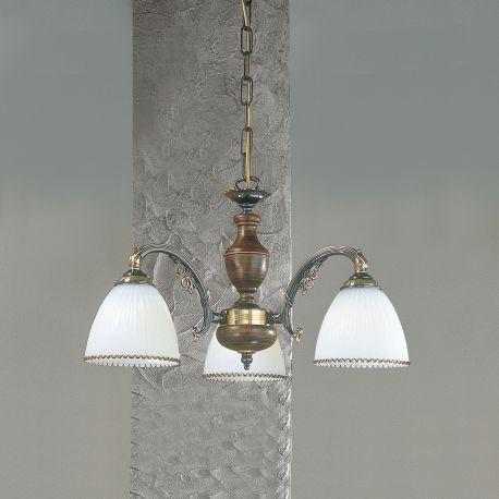 Candelabre, Lustre - Lustra rustica suspendata cu 3 brate design italian 3800