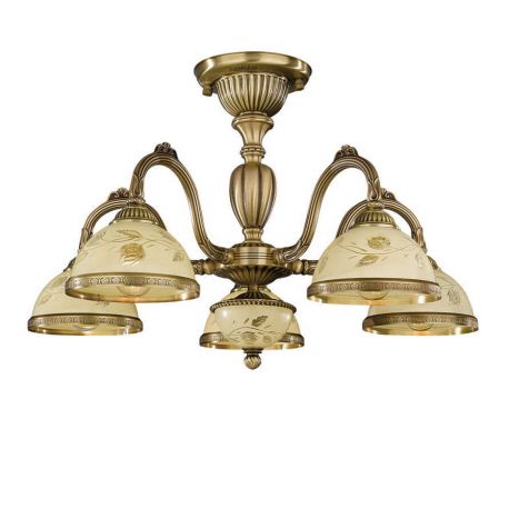 Lustre aplicate - Lustra aplicata din alama cu sticla decorata design italian 5 6208